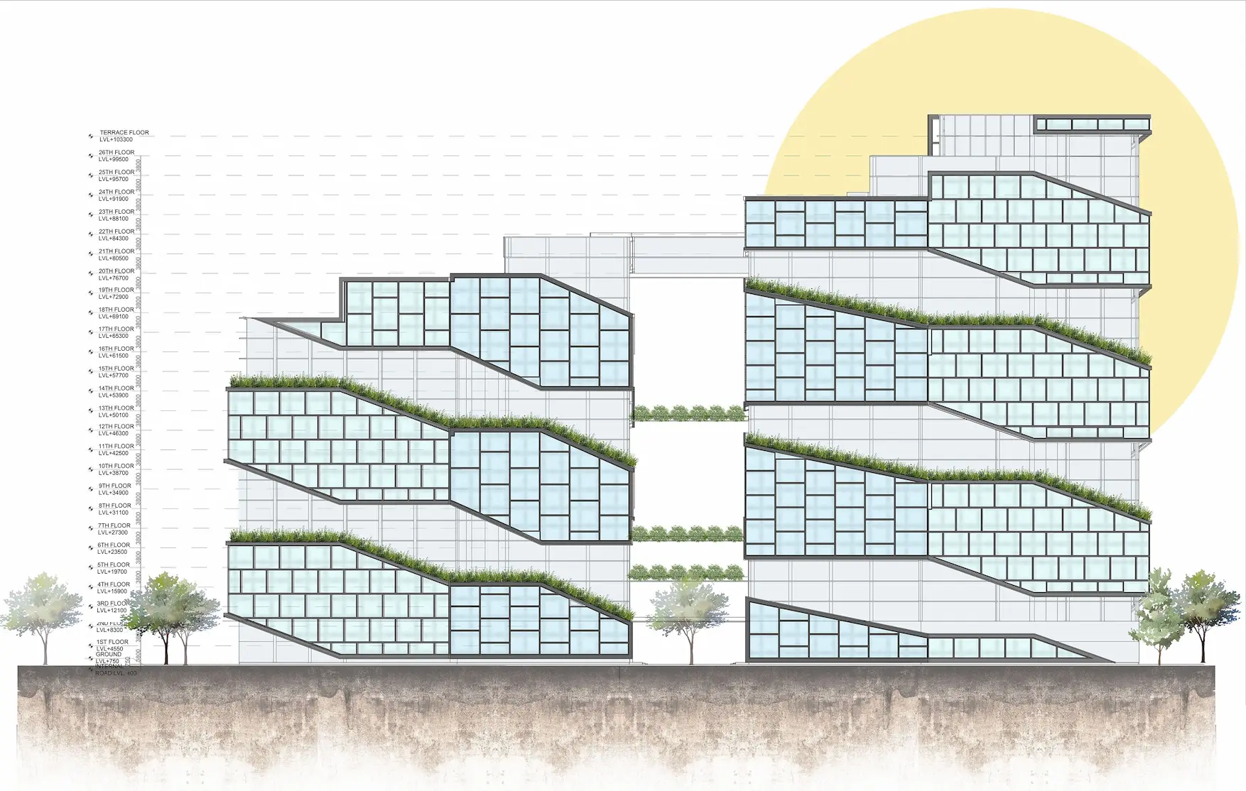 The Breathing Sphere — Sky bridge view